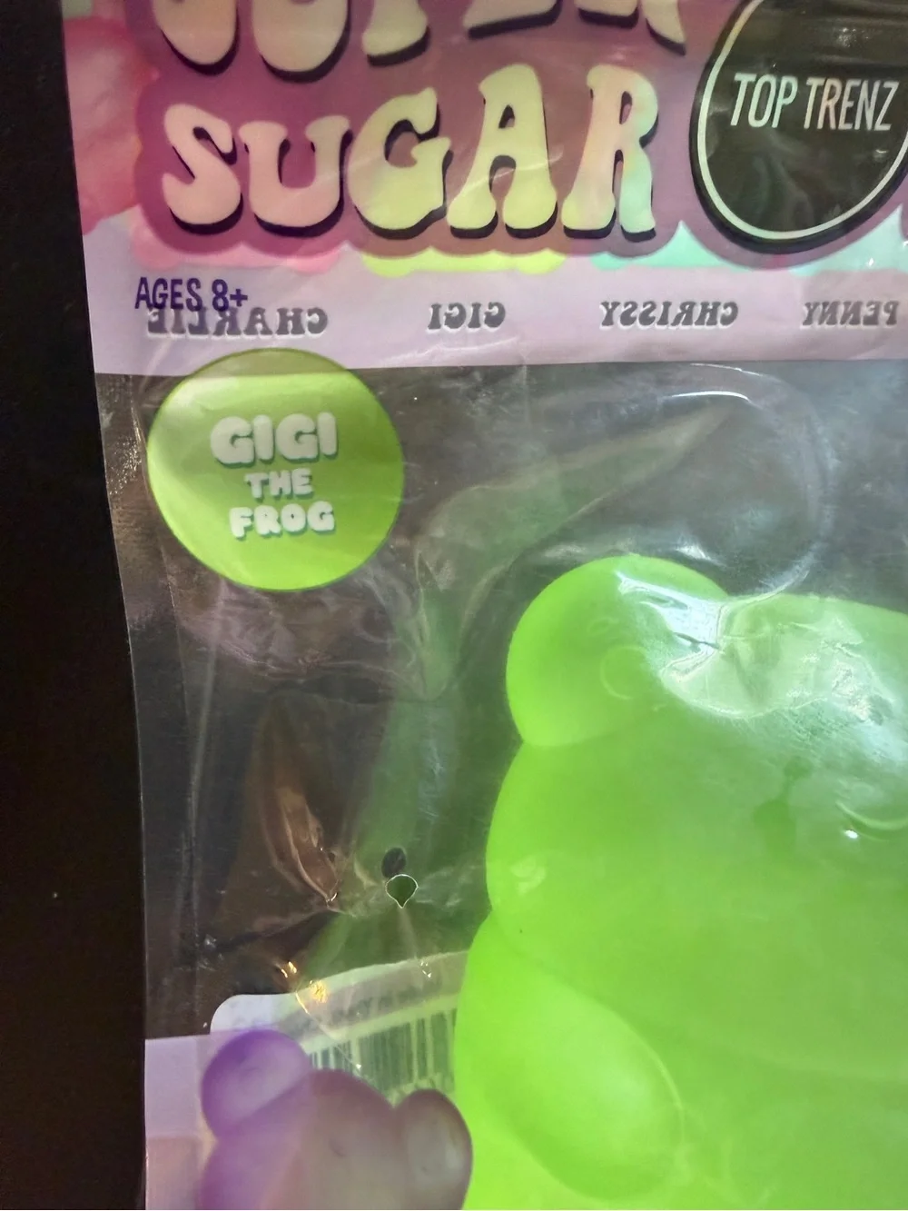 New Squishy Top Trenz Super Duper Sugar Squisher Gigi Frog Green Toy 8+